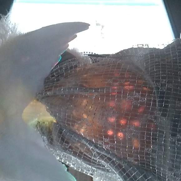 👼 Kurt Adler Angel Fiber Optic Christmas Tree Topper SILVER & FUR GOWN - Picture 4 of 16